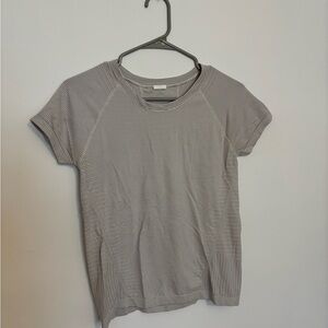 Athleta Gray Striped Women's Top